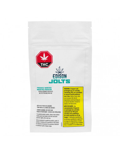 Edison Jolts Minted Sativa Lozenges 10x10mg THC